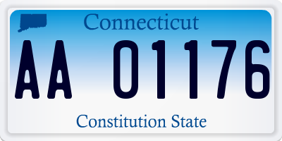 CT license plate AA01176