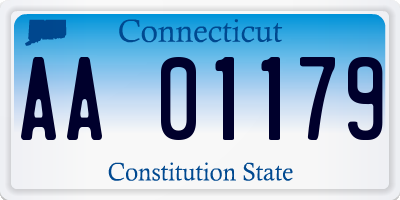 CT license plate AA01179