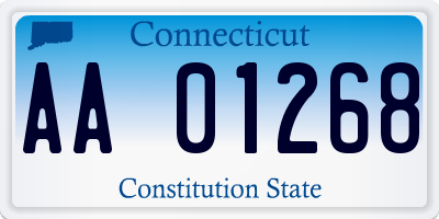 CT license plate AA01268