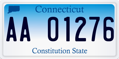 CT license plate AA01276
