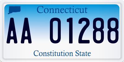 CT license plate AA01288