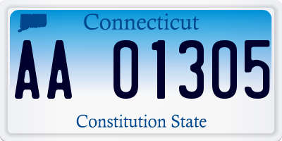 CT license plate AA01305
