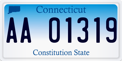 CT license plate AA01319
