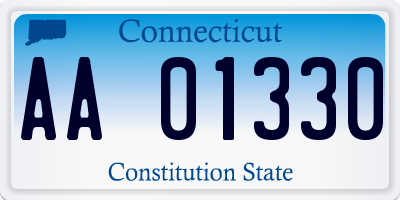 CT license plate AA01330