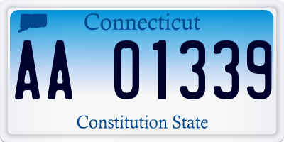 CT license plate AA01339