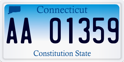 CT license plate AA01359