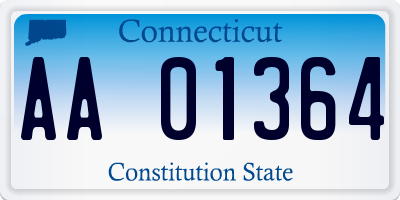 CT license plate AA01364