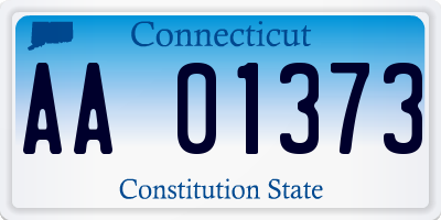 CT license plate AA01373