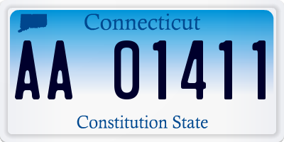 CT license plate AA01411