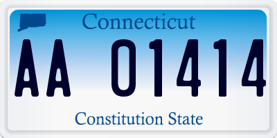 CT license plate AA01414