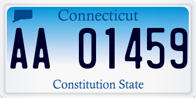 CT license plate AA01459