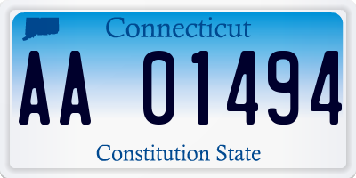 CT license plate AA01494