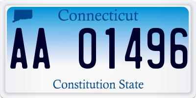 CT license plate AA01496