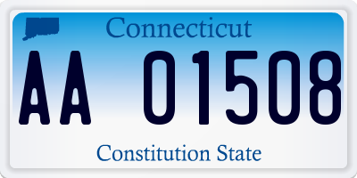 CT license plate AA01508