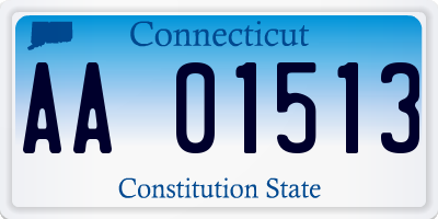 CT license plate AA01513