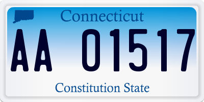 CT license plate AA01517