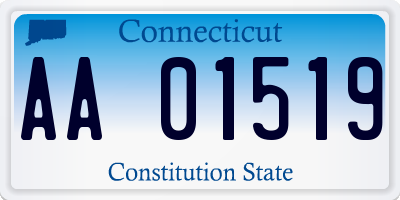 CT license plate AA01519