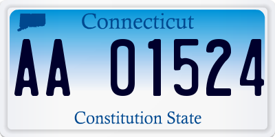 CT license plate AA01524