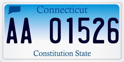 CT license plate AA01526