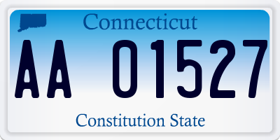 CT license plate AA01527