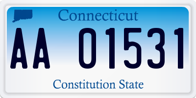 CT license plate AA01531