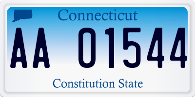 CT license plate AA01544