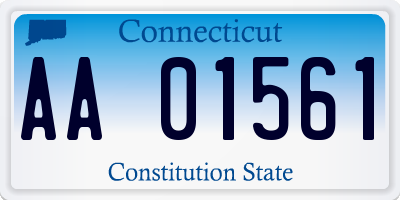 CT license plate AA01561