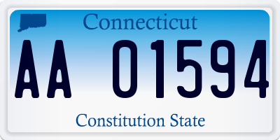 CT license plate AA01594