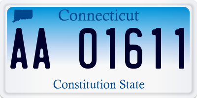 CT license plate AA01611