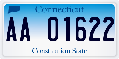 CT license plate AA01622