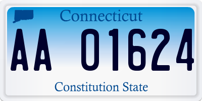 CT license plate AA01624