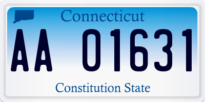 CT license plate AA01631