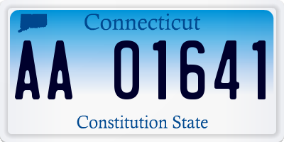 CT license plate AA01641