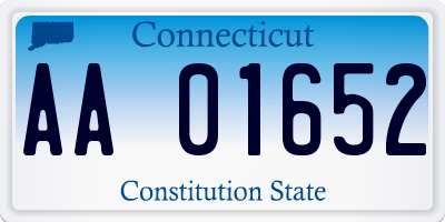 CT license plate AA01652