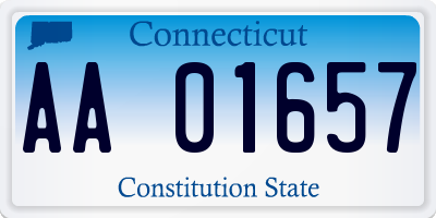 CT license plate AA01657