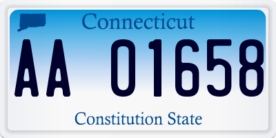 CT license plate AA01658