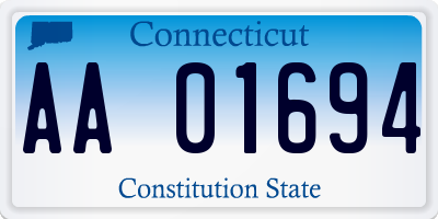 CT license plate AA01694