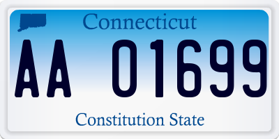 CT license plate AA01699