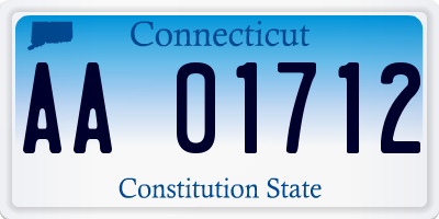CT license plate AA01712