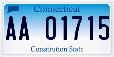 CT license plate AA01715