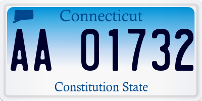 CT license plate AA01732