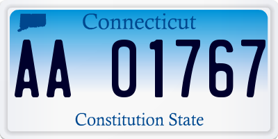 CT license plate AA01767