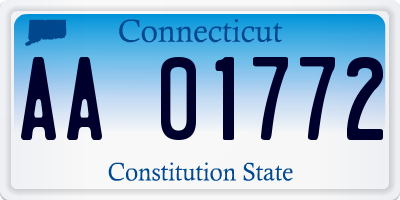 CT license plate AA01772