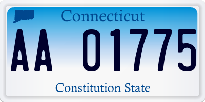 CT license plate AA01775