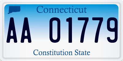 CT license plate AA01779