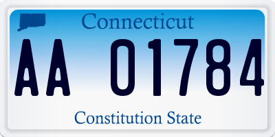 CT license plate AA01784