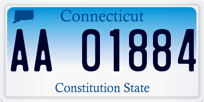 CT license plate AA01884