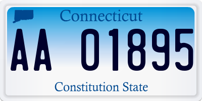 CT license plate AA01895