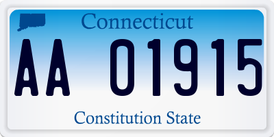 CT license plate AA01915