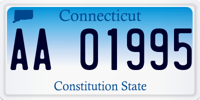 CT license plate AA01995